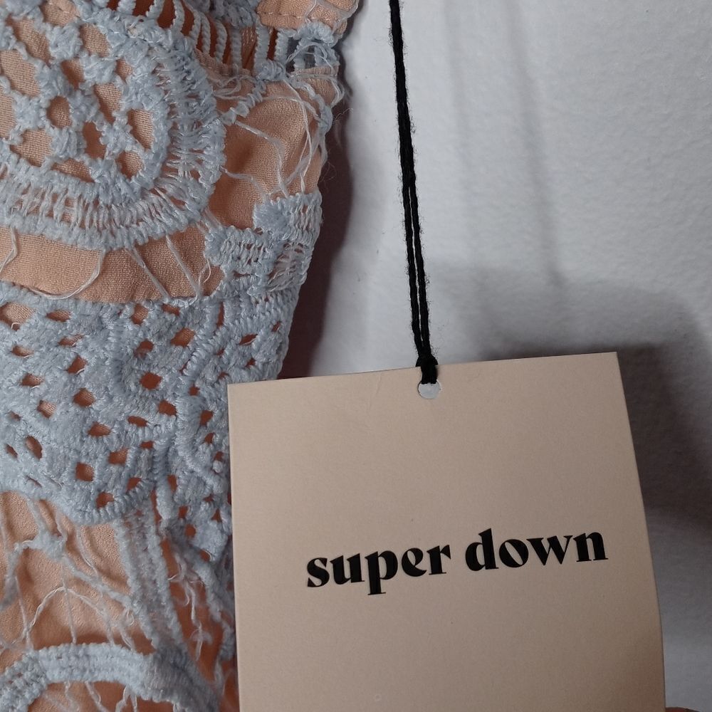 Superdown blue lace dress - Picture 3 of 6